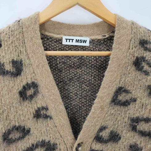 TTT_MSW 20AW ttt_msw leopard mohair cardigan レオパード柄モヘアカーディガン メンズ JPN:M
