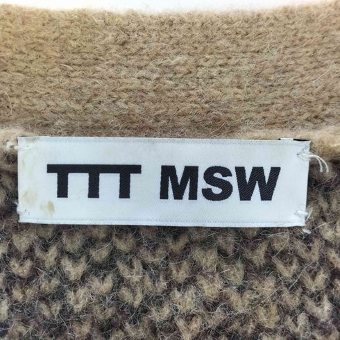 TTT_MSW 20AW ttt_msw leopard mohair cardigan レオパード柄モヘアカーディガン メンズ JPN:M