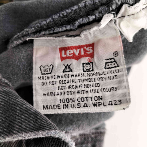 リーバイス Levis 501 USA製 97年製 後染め ボタン裏511 ブラックデニムパンツ メンズ 29×32