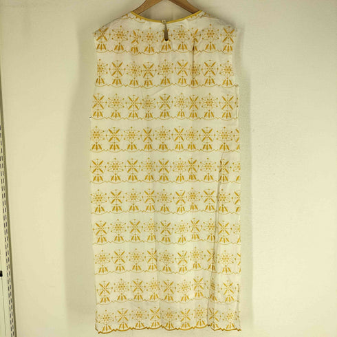 IKI(イキ) chambre de charme 総柄 刺繍ノースリーブワンピース レディース FREE