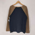 アルマーニジーンズ ARMANI JEANS OLD ITALY製 バイカラー ラグランコットンニット メンズ import:L