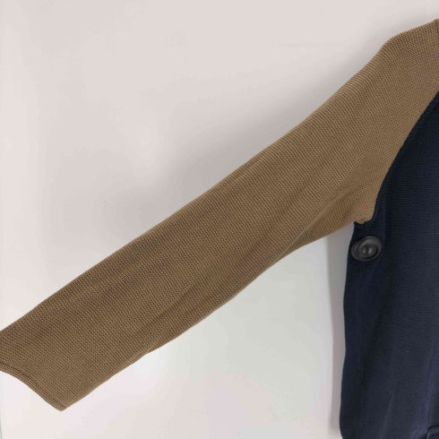 アルマーニジーンズ ARMANI JEANS OLD ITALY製 バイカラー ラグランコットンニット メンズ import:L