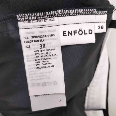 エンフォルド ENFOLD SLIM STRAIGHT TROUSERS レディース 38