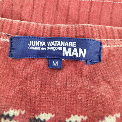 ジュンヤワタナベコムデギャルソンマン JUNYA WATANABE COMME des GARCONS MAN ノルディック柄 クルーネックTシャツ メンズ M