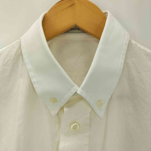 バレンシアガ BALENCIAGA cotton tie shoulder cape sleeves hi low shirt メンズ 3B