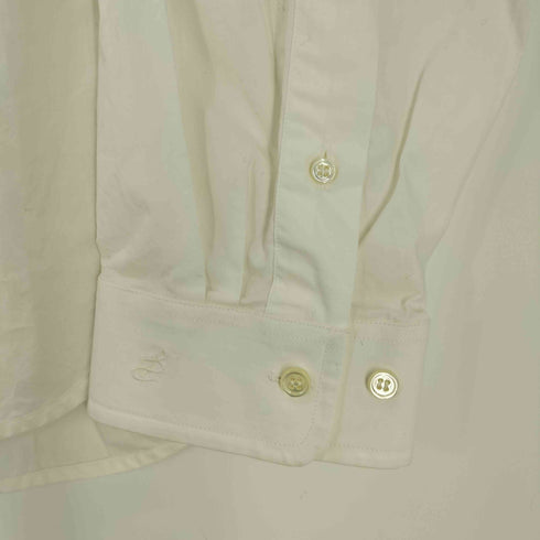 バレンシアガ BALENCIAGA cotton tie shoulder cape sleeves hi low shirt メンズ 3B