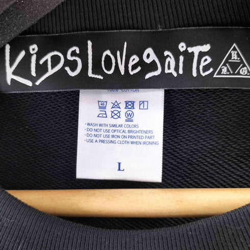 キッズラブゲイト KIDS LOVE GAITE ロゴプリントクルーネックスウェット メンズ JPN:L