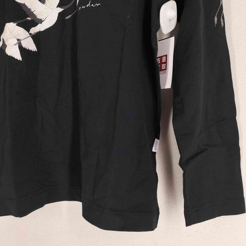 パウダー powder 鶴プリント ロングスリーブTシャツ レディース