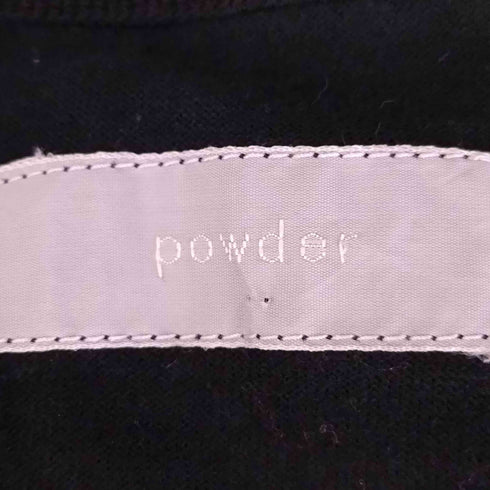 パウダー powder 鶴プリント ロングスリーブTシャツ レディース