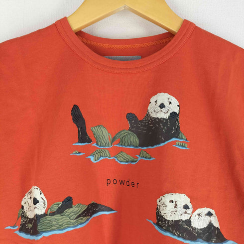 パウダー powder ラッコプリント ショートスリーブTシャツ レディース