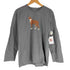 パウダー powder 犬プリント ロングスリーブTシャツ レディース