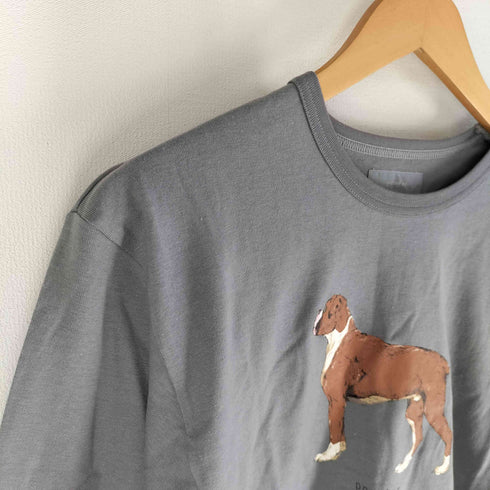 パウダー powder 犬プリント ロングスリーブTシャツ レディース