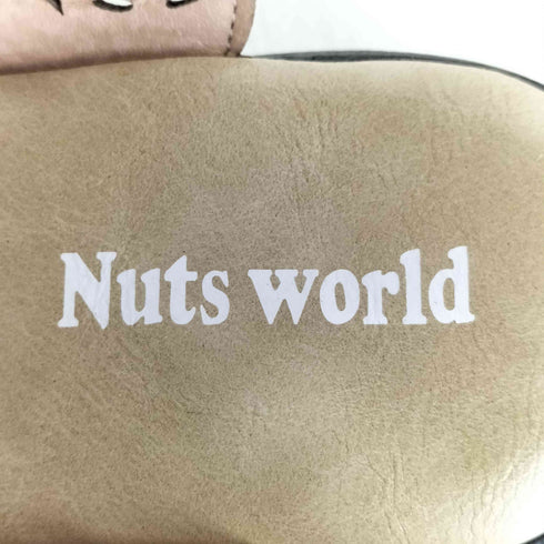 Nuts world 【ころんとかわいいサンダル】カットワークベルトサンダル レディース L