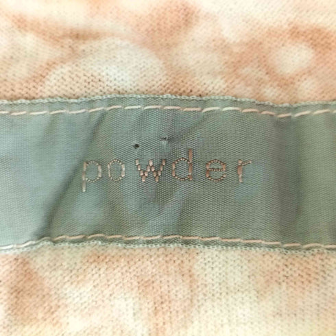 パウダー powder パンダプリント タイダイノースリーブカットソー レディース