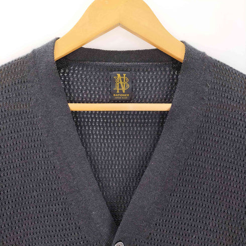 バトナー BATONER SUMMER KNIT V NECK CARDIGAN メンズ 2