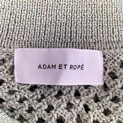 アダムエロペ Adam et Rope 透かし編みニット シアー ハーフスリーブ カーディガン メンズ L