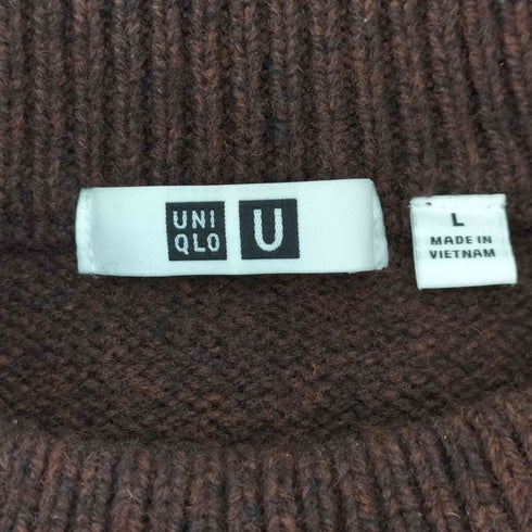 ユニクロユー UNIQLO U プレミアムラムローゲージセーター メンズ JPN:L