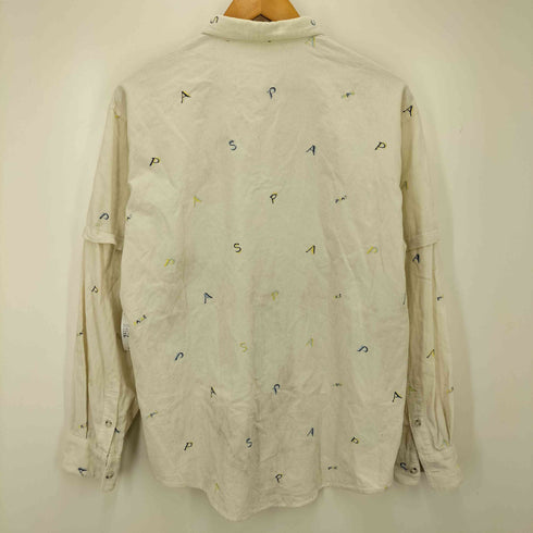 パパス papas アルファベット刺繍コーデュロイボタンダウンシャツ メンズ 48 M