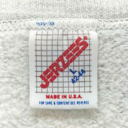 ジャージーズ JERZEES USA製 ラバープリントクルーネックスウェット メンズ import:L