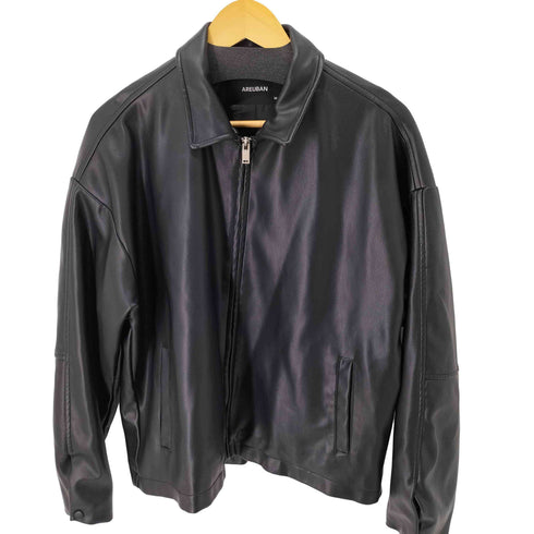 AREUBAN フェイクレザージャケット レディース JPN:M