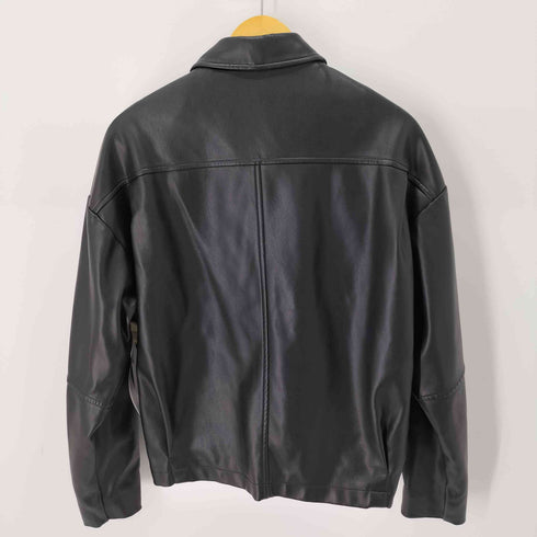 AREUBAN フェイクレザージャケット レディース JPN:M