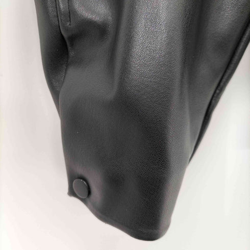 AREUBAN フェイクレザージャケット レディース JPN:M