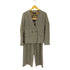ユナイテッドアローズグリーンレーベルリラクシング UNITED ARROWS green label relaxing サキソニーDノーラペルジャケット ワイドパンツ セットアップ レディース 42