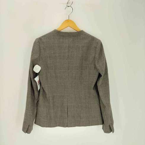 ユナイテッドアローズグリーンレーベルリラクシング UNITED ARROWS green label relaxing サキソニーDノーラペルジャケット ワイドパンツ セットアップ レディース 42