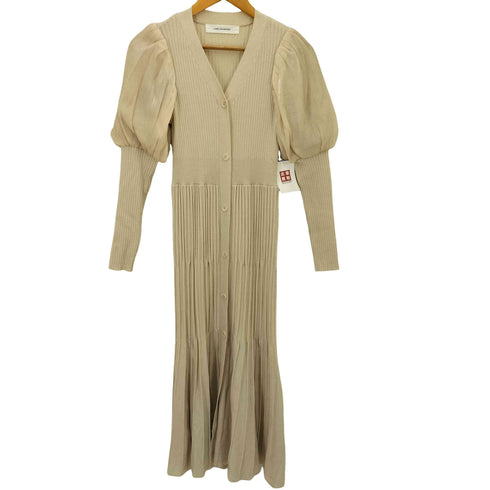 ラグナムーン LAGUNAMOON プリーツニットコンビワンピース レディース S
