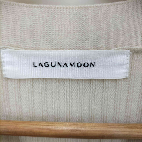 ラグナムーン LAGUNAMOON プリーツニットコンビワンピース レディース S