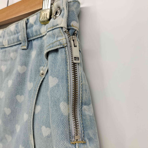 ディーゼル DIESEL ハート柄 デニム デザインポケット スカート レディース
