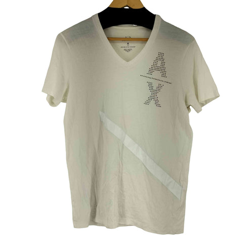 アルマーニエクスチェンジ ARMANI EXCHANGE ラインストーンロゴTシャツ メンズ import:M