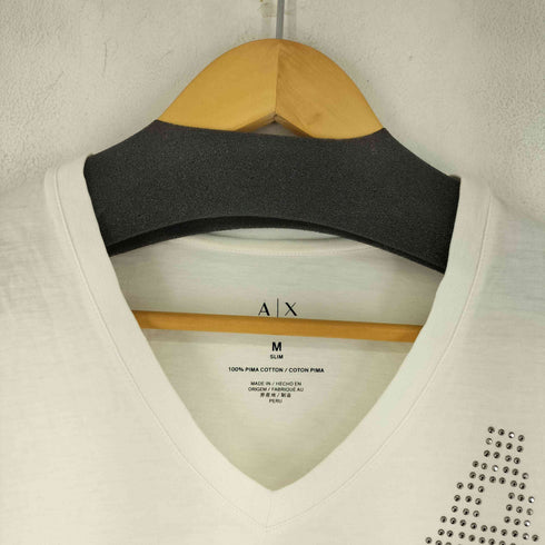 アルマーニエクスチェンジ ARMANI EXCHANGE ラインストーンロゴTシャツ メンズ import:M
