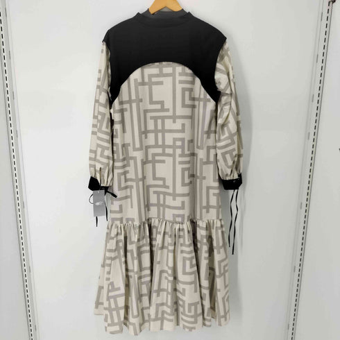 レイビームス Ray BEAMS プリントレースアップワンピース レディース