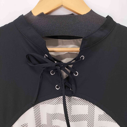 レイビームス Ray BEAMS プリントレースアップワンピース レディース