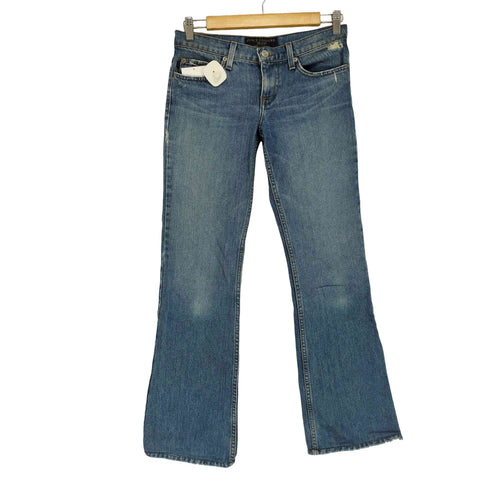 ジューシークチュール JUICY COUTURE MADE IN USA ジップフライフレアデニムパンツ Y2K レディース 26