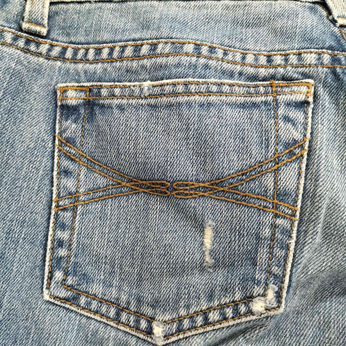 ジューシークチュール JUICY COUTURE MADE IN USA ジップフライフレアデニムパンツ Y2K レディース 26