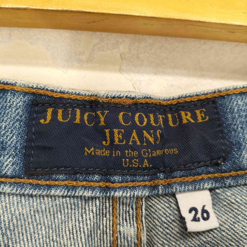 ジューシークチュール JUICY COUTURE MADE IN USA ジップフライフレアデニムパンツ Y2K レディース 26