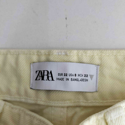 ザラ ZARA MID-RISE JEANS WITH PATCHES ダブルニーデニムパンツ レディース 32