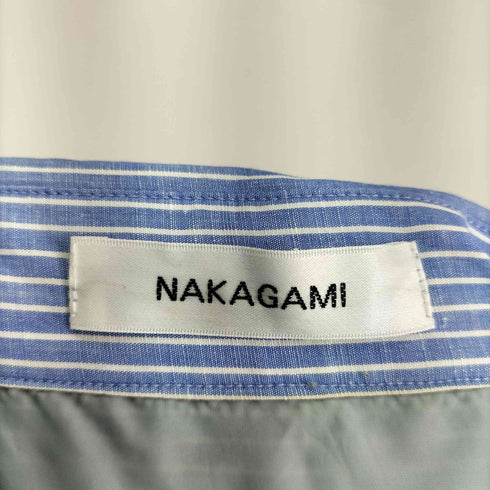 NAKAGAMI ストライプシャツ blue stripe レディース FREE
