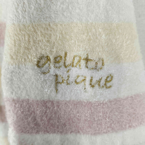 ジェラートピケ gelato pique ふわもこ マルチボーダーチュニック 7分袖 レディース FREE