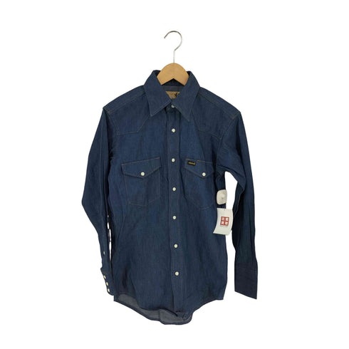 マーベリック MAVERICK 80s MADE IN USA デニムウエスタンシャツ PRESHRUNK LONG TAILS メンズ 14-32