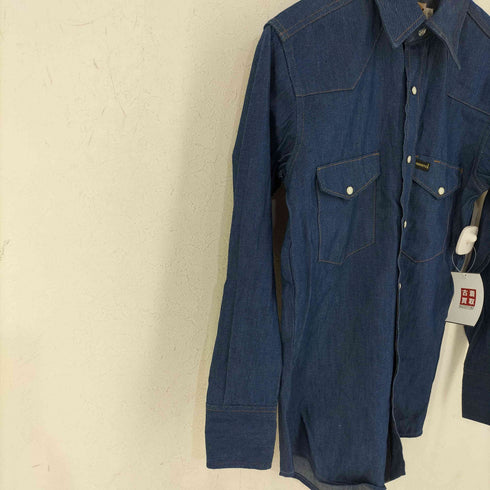 マーベリック MAVERICK 80s MADE IN USA デニムウエスタンシャツ PRESHRUNK LONG TAILS メンズ 14-32
