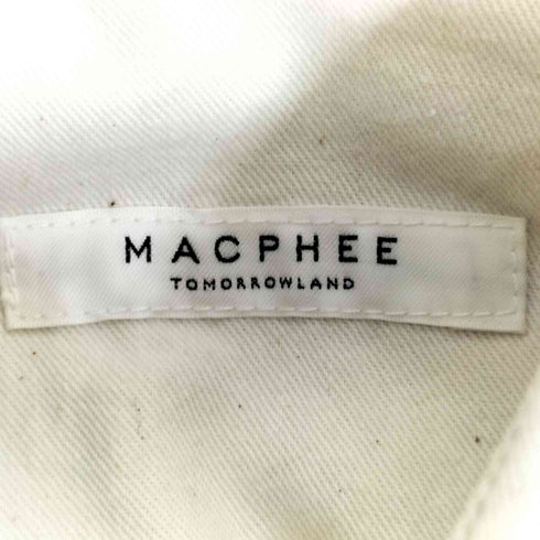 マカフィー MACPHEE コットンリネンチノ オーバーサイズドシャツ レディース 36