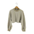 NAP LOUNGEWEAR クロップド モックネックスウェット レディース import:L