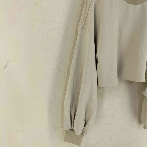 NAP LOUNGEWEAR クロップド モックネックスウェット レディース import:L