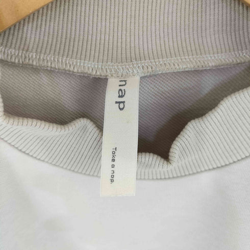 NAP LOUNGEWEAR クロップド モックネックスウェット レディース import:L