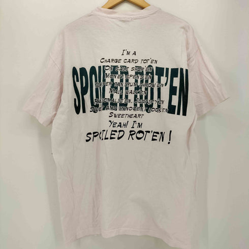 アンビル Anvil 90S USA製 SPOILED ROT'EN 両面プリント クルーネック S/S Tシャツ シングルステッチ メンズ import:L