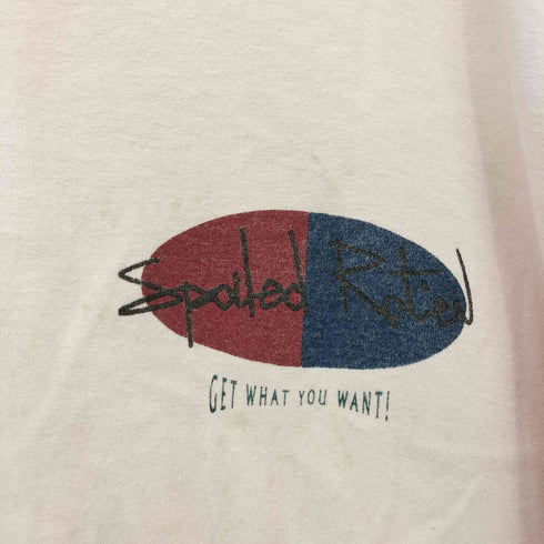 アンビル Anvil 90S USA製 SPOILED ROT'EN 両面プリント クルーネック S/S Tシャツ シングルステッチ メンズ import:L