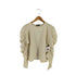ザラ ZARA スリーブシャーリングトップ レディース import:M